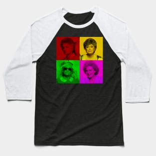 Golden Girls Pop Warhol Baseball T-Shirt